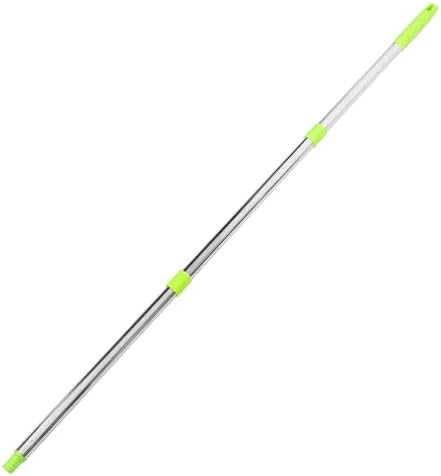 3-Section Mop Handle Replacement Sturdy Plastic Stainless Steel Mop Rod