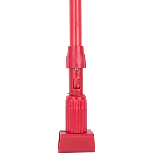 SPARTA Fiberglass Mop Handle Jaw Style 60 Inches Red Pack of 12
