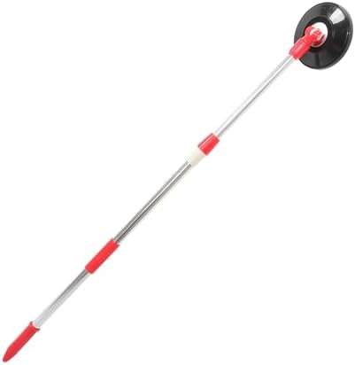 Rotating Mop Handle Telescopic Stainless Steel with Plastic Disc