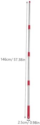 4-Section Stainless Steel Mop Stick Extension Rod
