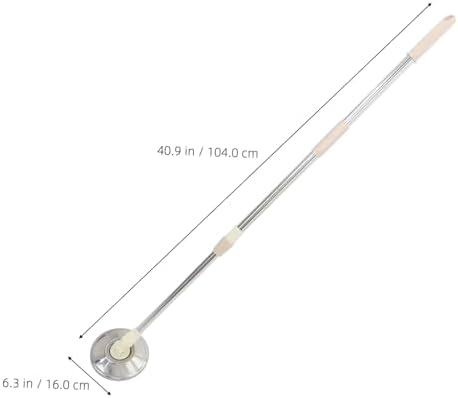 FRCOLOR Rotating Mop Handle Replacement Khaki Stick 1
