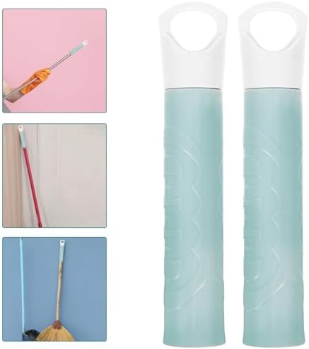 Minkissy 2pcs Mop Handle End Sleeves Replacement Caps for Household Cleaning