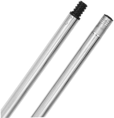 Stainless Steel Mop Handle Extendable for Mops and Brooms Black