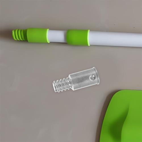 Minkissy 2pcs Threaded Tip Broom Handle Adapter for Metal Poles