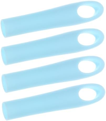 4Pcs Broom Handle End Caps with Anti-Slip Grip and Hanging Hole