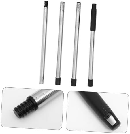 Stainless Steel Mop Handle Extendable for Mops and Brooms Black