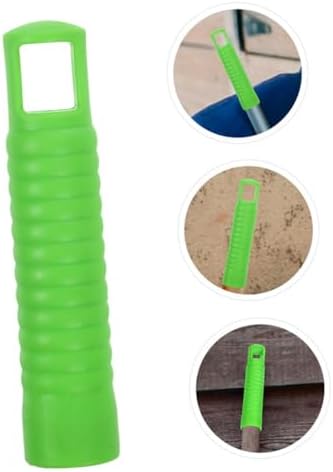 4pcs Mop Handle Attachments with Nonslip Grip and Wall Mount Holder