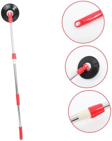 Rotating Mop Handle Telescopic Stainless Steel with Plastic Disc