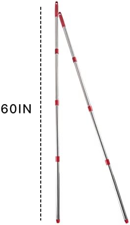 Matthew Cleaning Spin Mop Replacement Handle - Red
