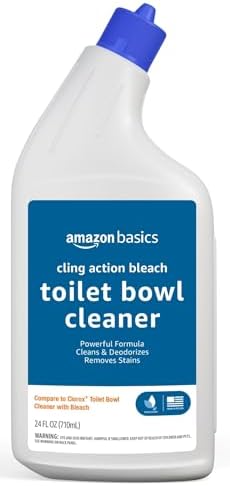 Amazon Basics Toilet Bowl Cleaner with Cling Action 24 Fl Oz