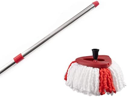 Matthew Cleaning Spin Mop Replacement Handle - Red