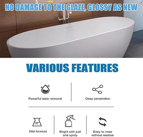 KCRPM 2pc Bathroom Descaler Cleaner with Foam Formula