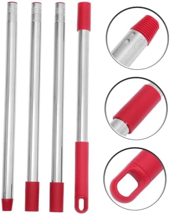 4-Section Stainless Steel Mop Stick Extension Rod