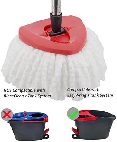 4 Pack Spin Mop Replacement Heads Microfiber