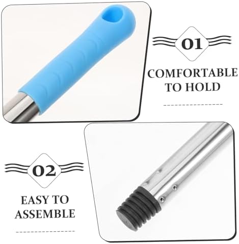 CALLARON Ergonomic Mop Rod Replacement for Bathroom Tile Cleaning
