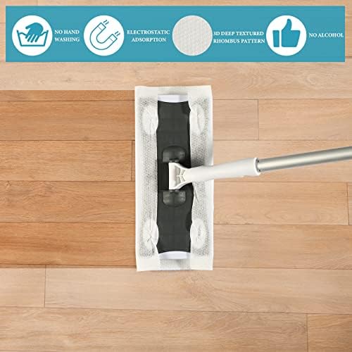 Peryiter 300 Pcs Wet Mop Pads Refills for Floor Cleaning