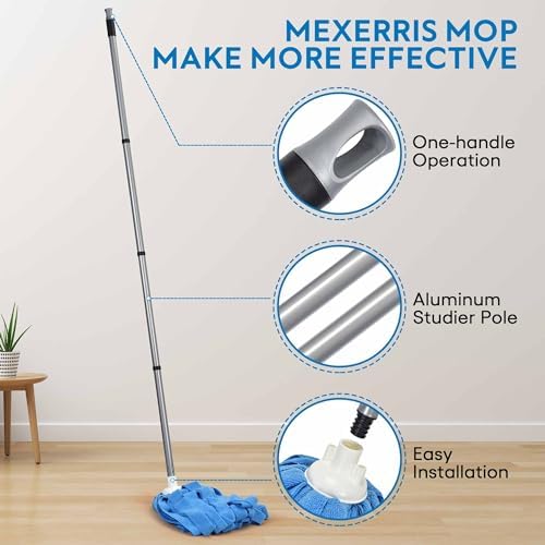 Matthew Microfiber Cloth Mop Refill with 54 Stainless Steel Handle