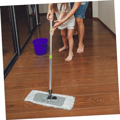 3-Section Mop Handle Replacement Sturdy Plastic Stainless Steel Mop Rod