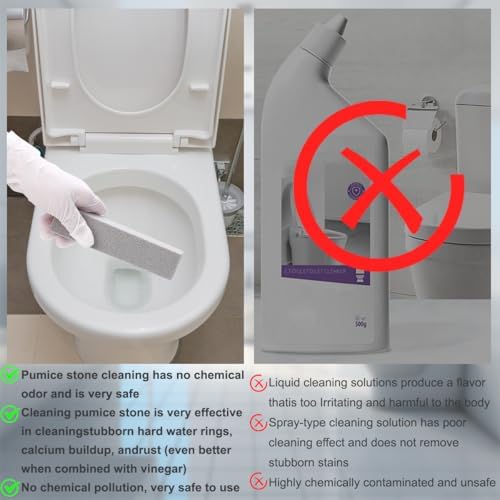 Herda 10 Pack Pumice Stones for Toilet Bathroom Cleaning