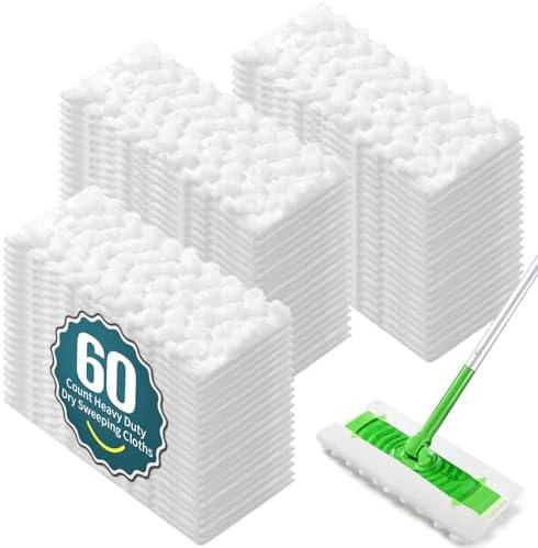 FURCIELOS 60 Count Swiffer Dry Pads Refills