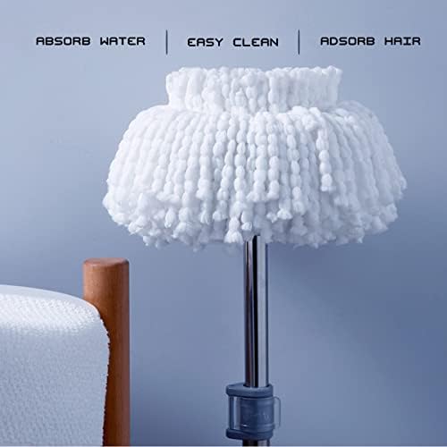 4 Pack Spin Mop Heads for 360 Mop Reusable Microfiber Refills