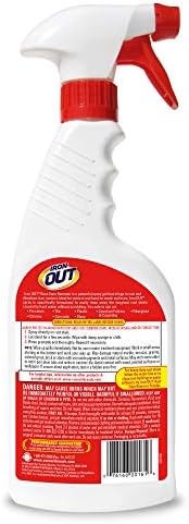 IRON OUT Spray Gel Rust Stain Remover 16 Ounce Pack of 6