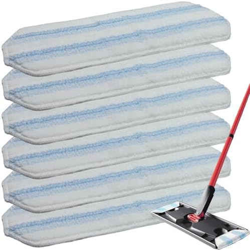 KVLZ Microfiber Mop Pads 6-Pack - Fits H2prO Mops