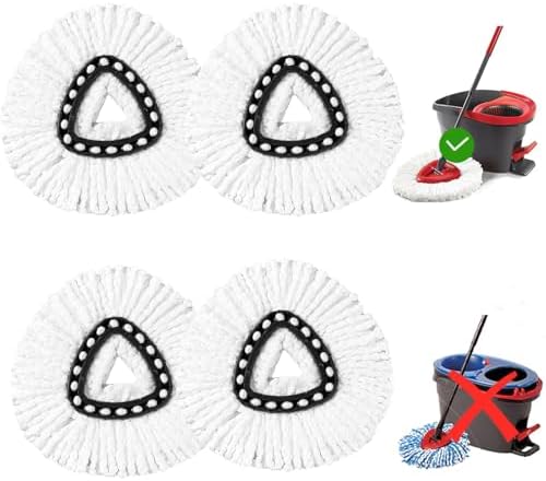 6 Pack Microfiber Mop Head Replacement for Oceda EasyWring 1