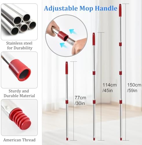 Aiyiried Mop Handle Set for O Cedar Spin Mop