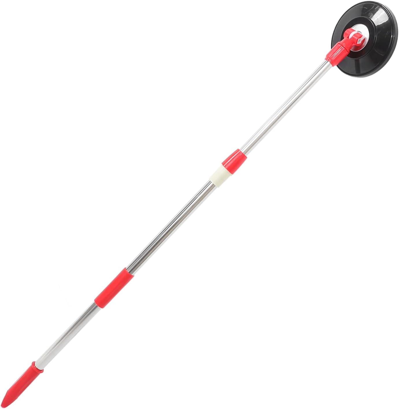 Rotating Mop Handle Telescopic Stainless Steel with Plastic Disc