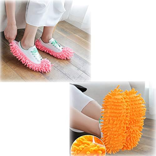 Acronde 5Pair Multi-Function Chenille Mop Shoes Cover