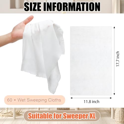 FillTouch 60-Count XL Wet Mop Pads Refills