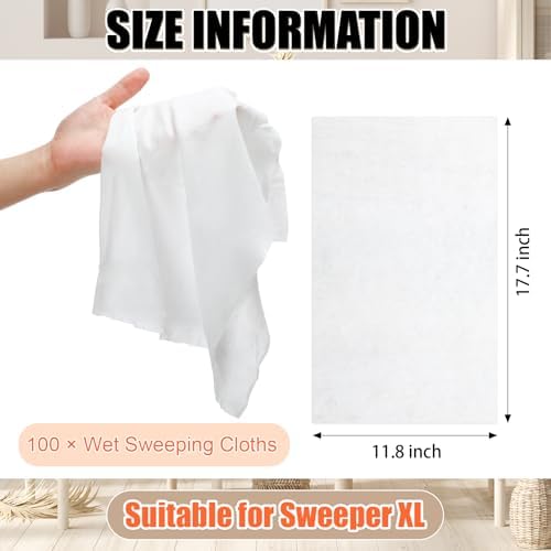 FillTouch 100 Count XL Wet Mopping Cloths Refills