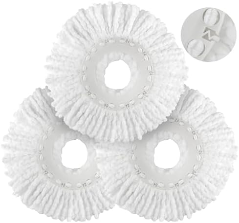 MXZONE Spin Mop Replacement Head 3 Pack