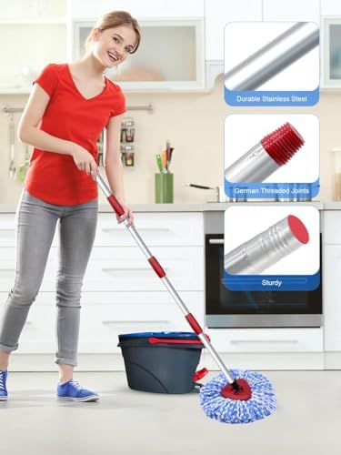 Bublador Spin Mop Replacement Heads for Ocedar 2-Tank System