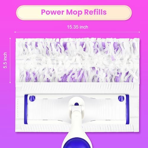40 Count Swiffer Power Mop Refills - Multi-Surface Wood Mop Compatible