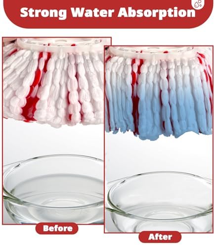 Spin Mop Head Replacement 3 Pack for EasyWring 1-Tank System