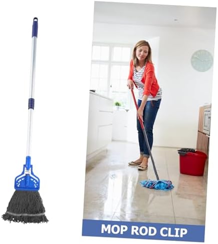 Minkissy Mop Rod Adapter Threaded Clip for Easy Replacement
