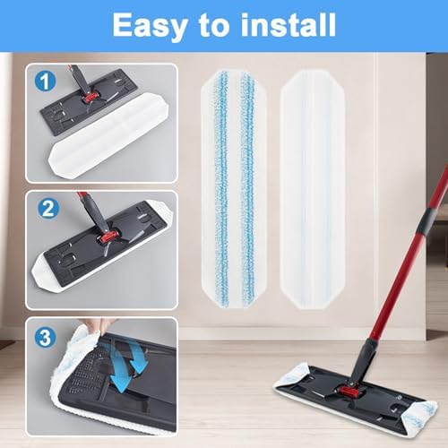 5Pcs Microfiber Replacement Rags for H2Pro Mop System