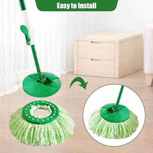 6 Pack Microfiber Mop Head Replacement for Libman Tornado Spin Mop