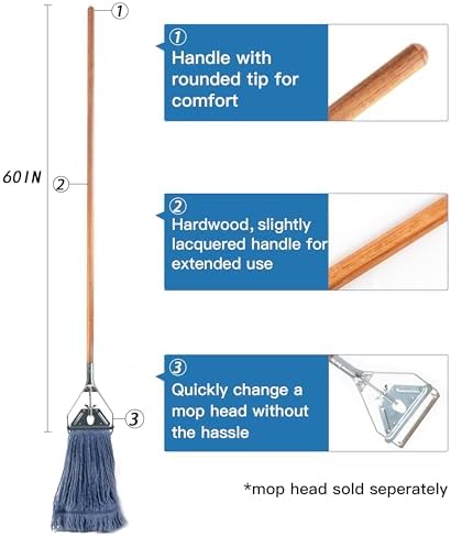 L Luke Supply Matthew 60 Wood Mop Handle 6Pack