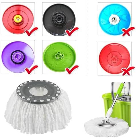 YWSHF Spin Mop Heads Replacement 4 Pack