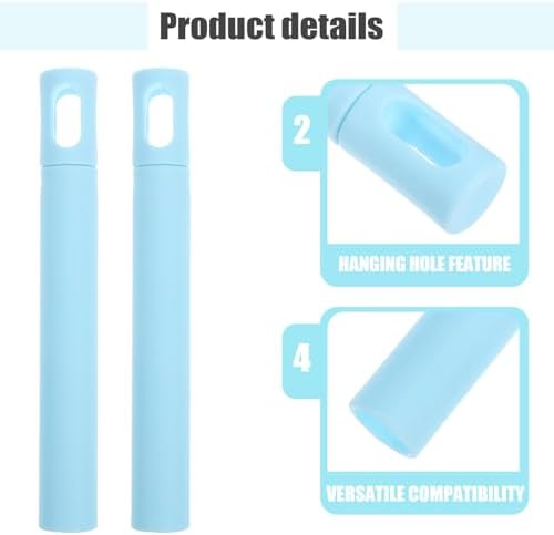 4Pcs Mop Handle Grip Ends Lightweight Plastic Replacement with Slip Design