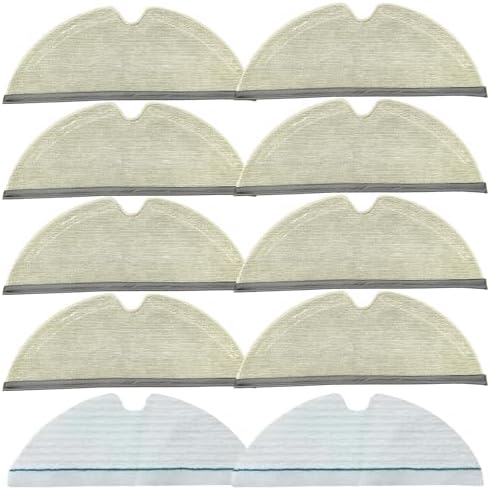 Frexusuent Mop Pads for Roborock Robot Vacuums 10 Pcs Set