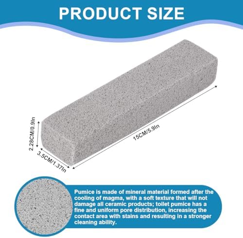 Herda 10 Pack Pumice Stones for Toilet Bathroom Cleaning