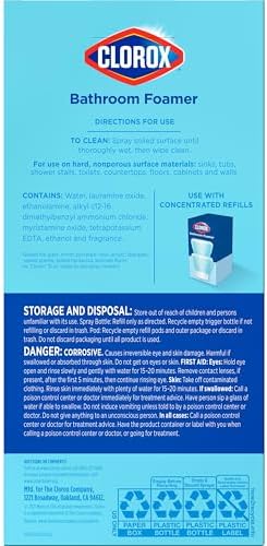 Clorox Refillable Bathroom Foamer Cleaner Starter Kit