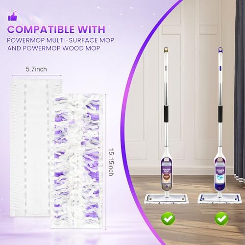 30 Pack Disposable Mop Pads Refills for PowerMop
