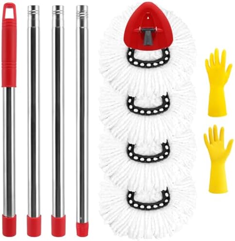 SIKEMAY O-Ceda 4 Pack Microfiber Mop Heads Replacement