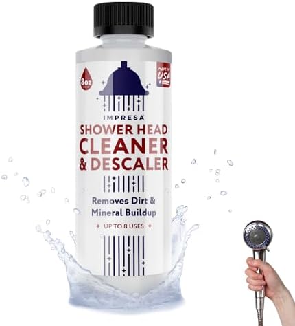 IMPRESA 8 oz Hard Water Cleaner - Limescale Remover for Shower Heads