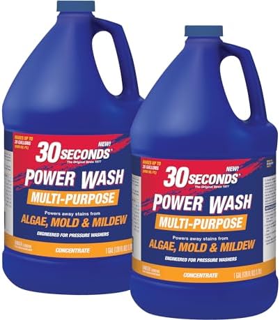 30 SECONDS Pressure Washer Cleaner 2 Pack - 20 Gallons per Bottle